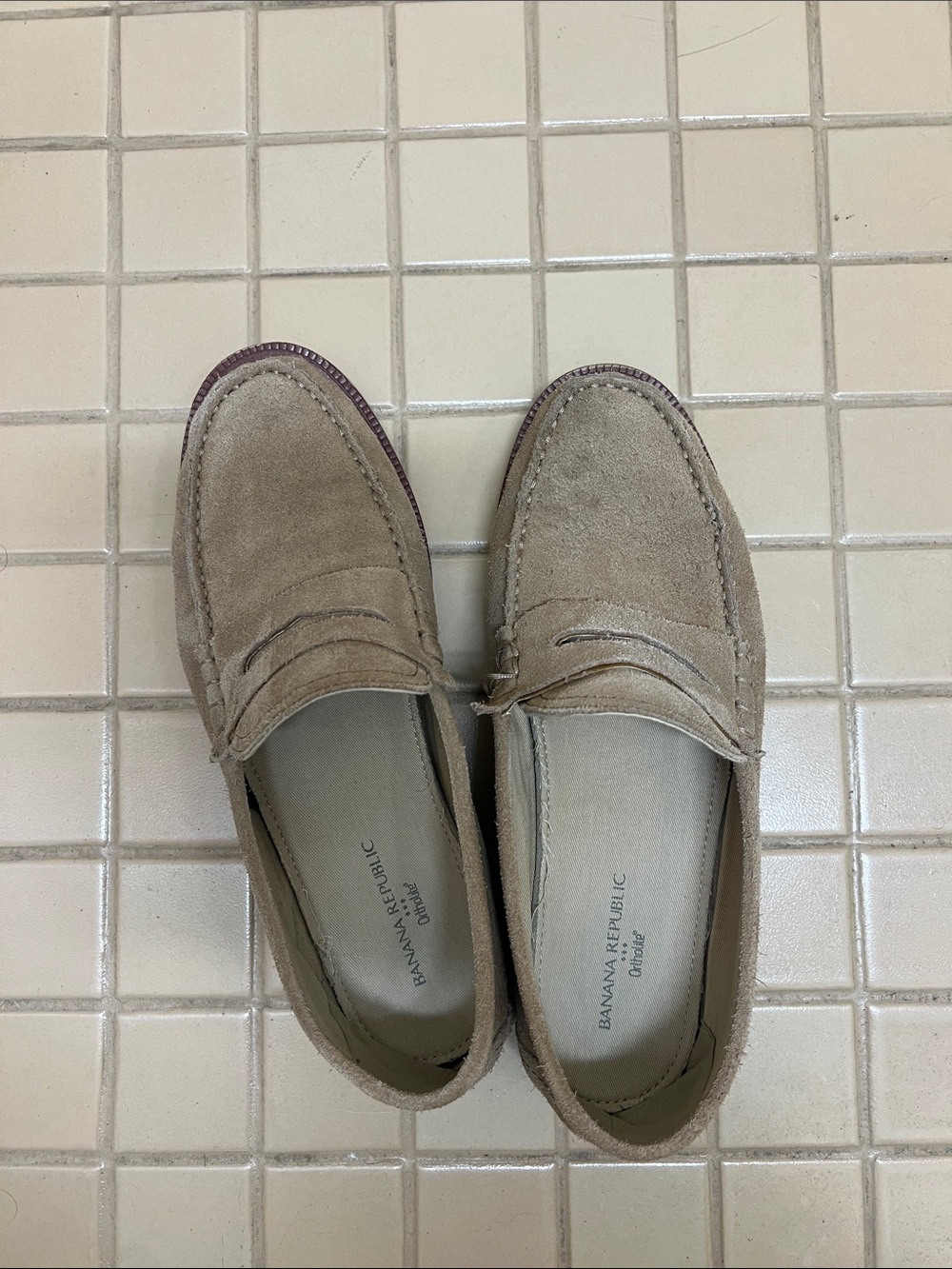 Tan suede Loafers